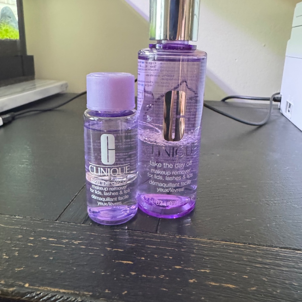 Clinique: Take the Day Off Makeup Remover (4.2 oz and 1.7 oz bottles)